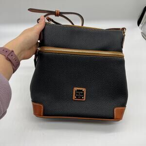 Dooney & Bourke Pebble Leather Crossbody Handbags Black